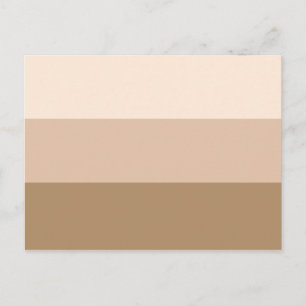 Brown Ombre Striping Postkarte