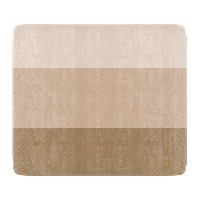 Brown Ombre Striping Schneidebrett (Vorderseite)