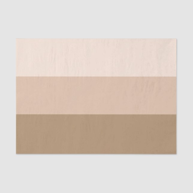 Brown Ombre Striping Seidenpapier (Vorderseite)