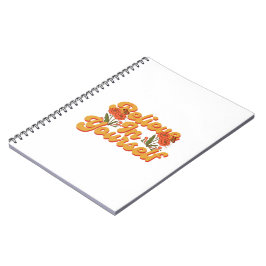 Brown Orange glauben an Ihr eigenes Notebook Notizblock