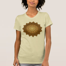 Brown Orange Star Mandala T-Shirt