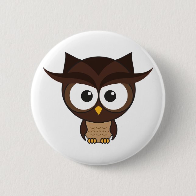 Brown Owl Button (Vorderseite)