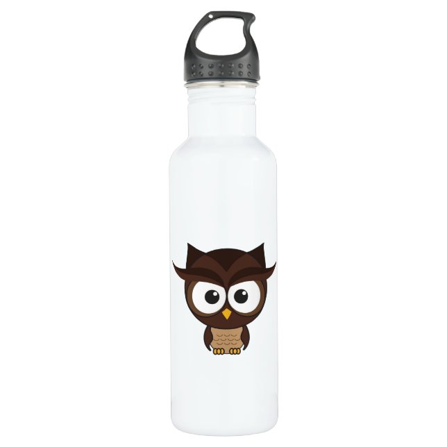 Brown Owl Edelstahlflasche (Vorderseite)