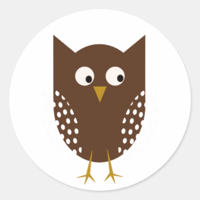 Brown Owl Sticker (Vorderseite)