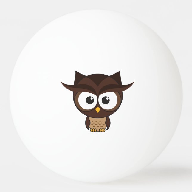 Brown Owl Tischtennisball (Vorderseite)