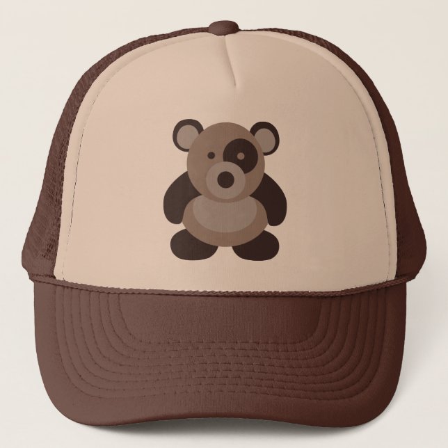 Brown-Panda-Bär Truckerkappe (Vorderseite)