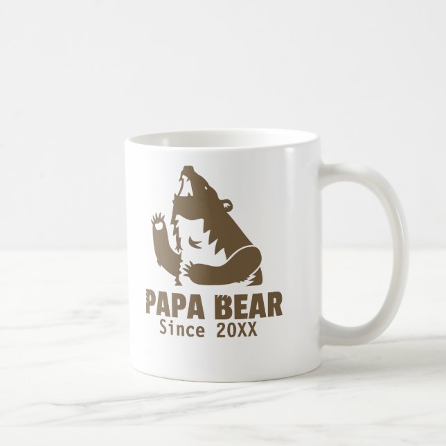 Brown-Papa-Bär seit Jahr der Kaffeetasse (Rechts)