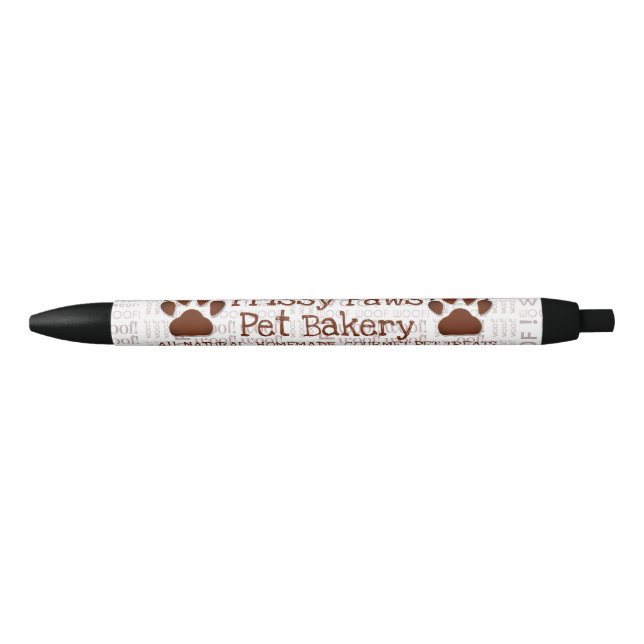 Brown Paw Business Name und Wood Art Kugelschreiber (Vorderseite)