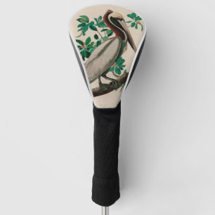 Brown Pelican Birds America Audubon Print Golf Headcover