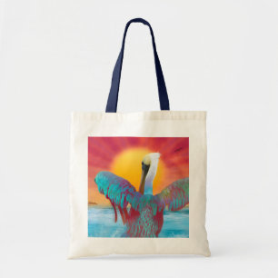 Brown Pelican ISLAND SUNSET Tragetasche