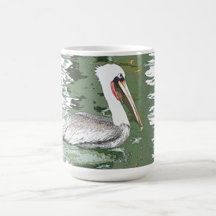 Brown-Pelikan-Vogel-Tiertier-SeeTasse Kaffeetasse