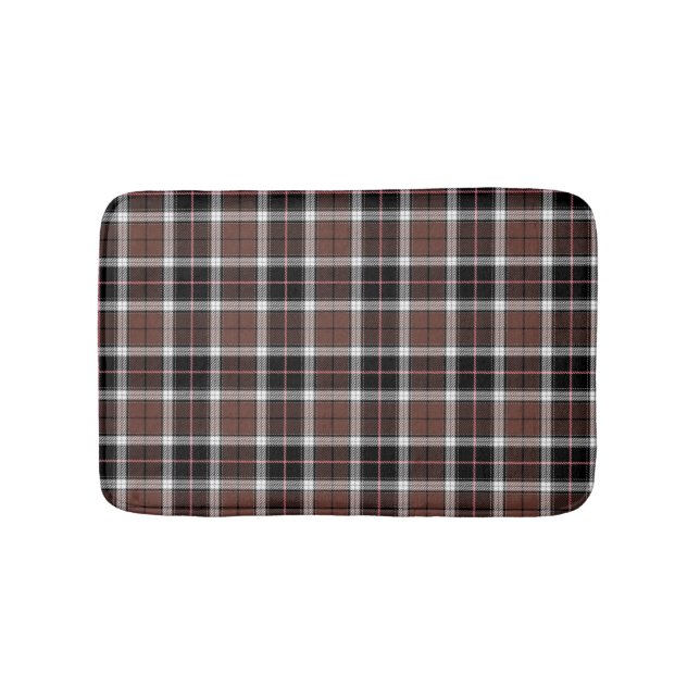 Brown Plaid Badematte (Vorderseite)