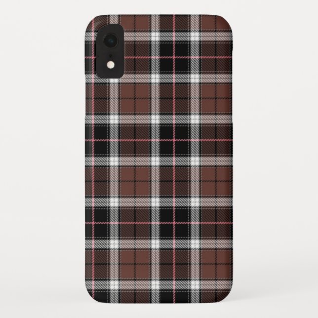 Brown Plaid Case-Mate iPhone Hülle (Rückseite)