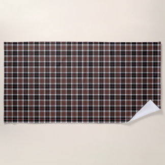 Brown Plaid Strandtuch