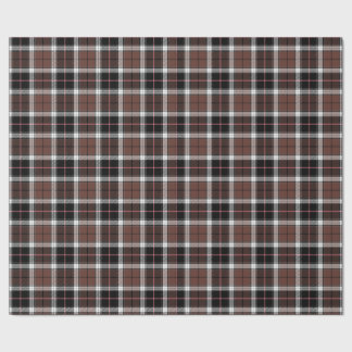Brown Plaid Wrapping Paper Geschenkpapier