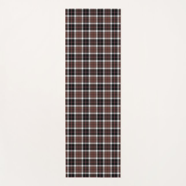 Brown Plaid Yogamatte (Vorderseite)