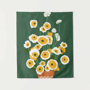 Brown Pot Wandteppich