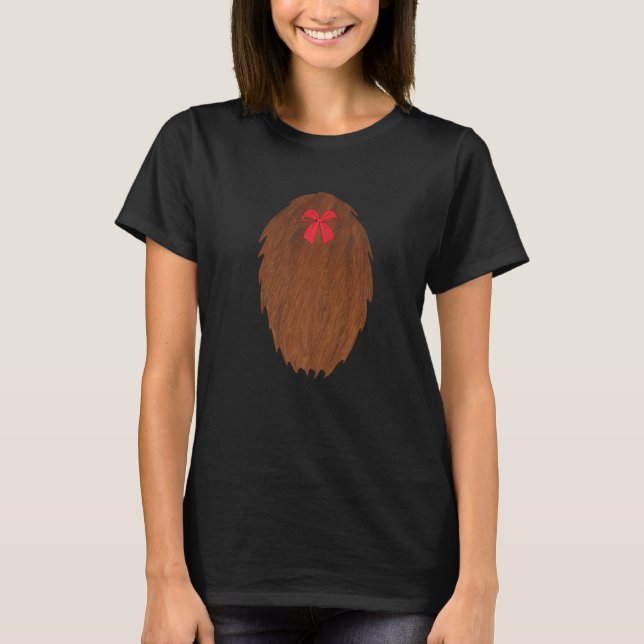 Brown Reindeer Belly Christmas Costume for Men Wom T-Shirt (Vorderseite)