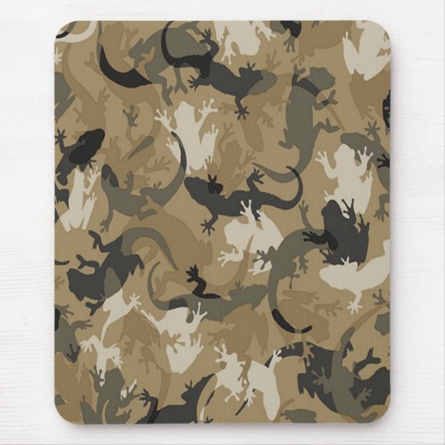 Brown Reptile Camouflage Mouse Pad Mousepad (Vorne)