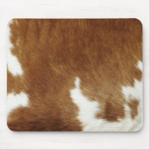 Brown-Rindleder-Druck Mousepad