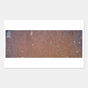 Brown-Rost-Metallbeschaffenheit Rechteckiger Aufkleber