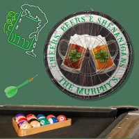 Brown Rustic Wood Cheers Beers Shenanigans Irish