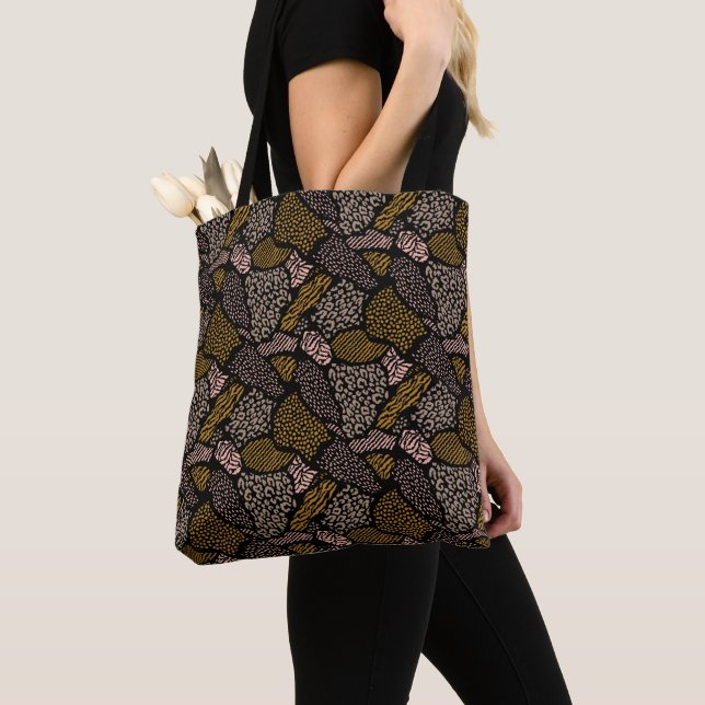 Brown Safari Animal Print Tasche (Von Nahem)