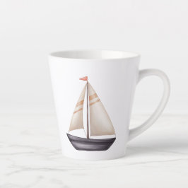 Brown Sailing Boat and Name Milchtasse