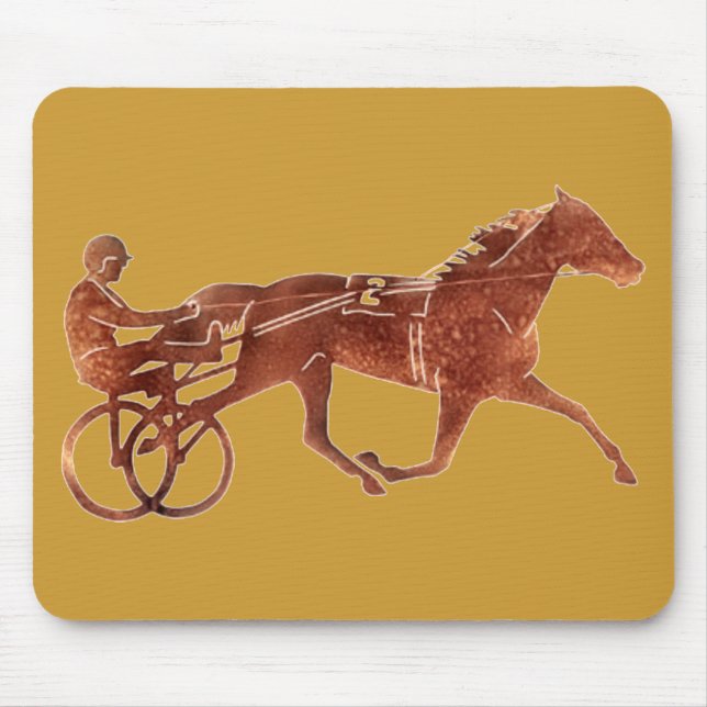 Brown-Schrittmacher-Silhouette Mousepad (Vorne)