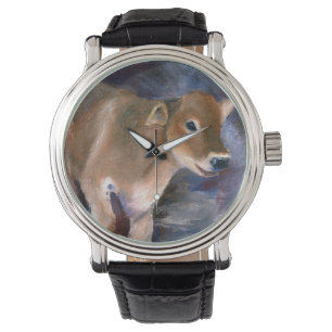 Brown-Schweizer-Kalb Armbanduhr