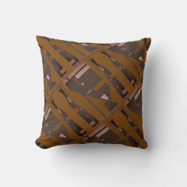 Brown Shades Mauve Mittelmeer Diagonal Mosaik Kissen
