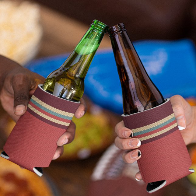 Brown Shades Stripe Dosenkühler (Can coolers)