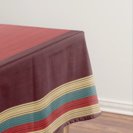 Brown Shades Stripe Tischdecke