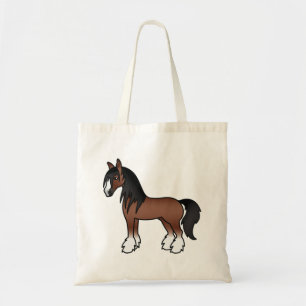 Brown Sinti und Roma Vanner Clydesdale Shire Carto Tragetasche