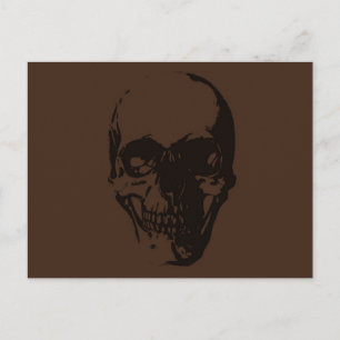 Brown Skull Postkarte