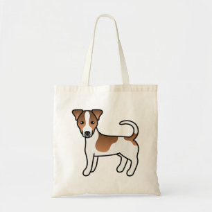 Brown Smooth Coat Jack Russell Terrier Cartoon Dog Tragetasche