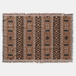 Brown Southwest Design Azteken Muster Decke