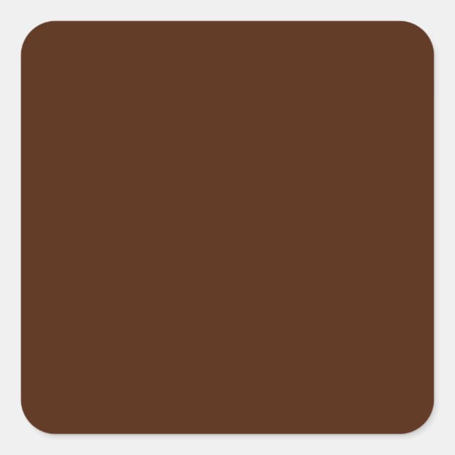 Brown Square Sticker (Vorderseite)