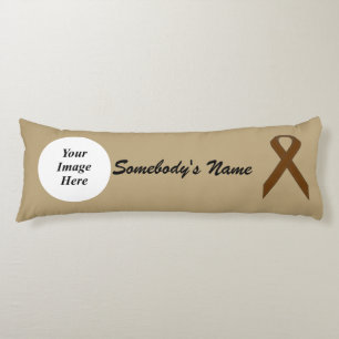 Brown Standard Ribbon Template von Kenneth Yoncich Seitenschläferkissen