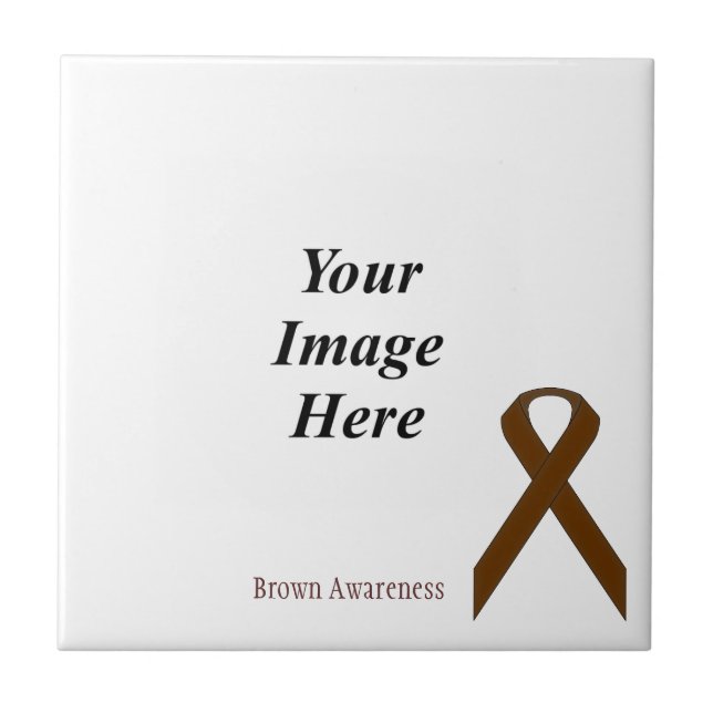 Brown Standard Ribbon von Kenneth Yoncich Fliese (Vorderseite)