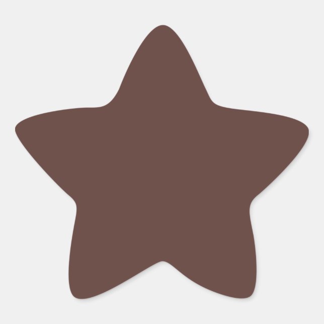 Brown Star Stern-Aufkleber (Vorderseite)