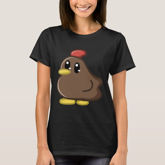 Brown Stardew Valley Chicken T-Shirt (Vorderseite)