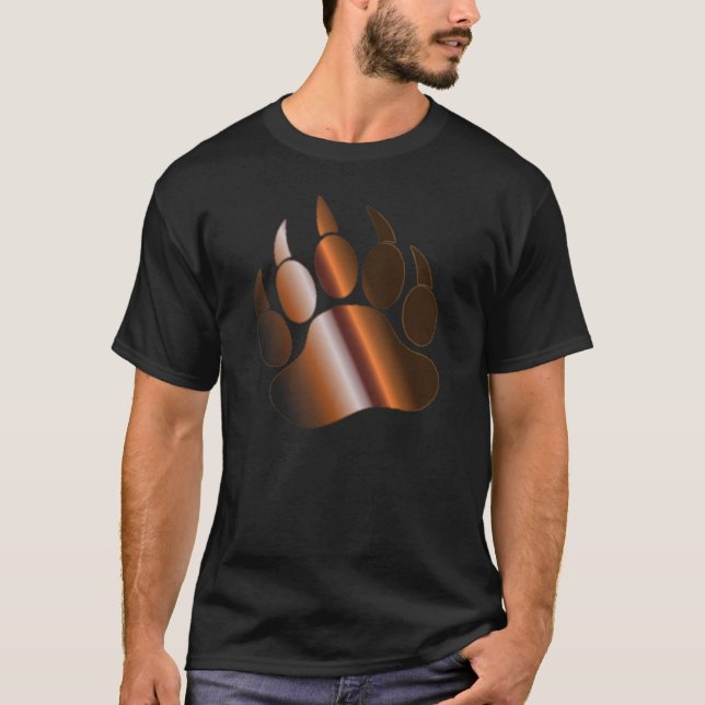 BROWN STEEL BRONZE BEAR PAW Gorgeon Black T-Shirt (Vorderseite)
