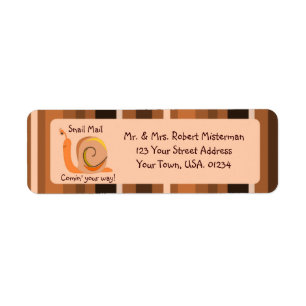 Brown Stripes snail-