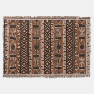 Brown-Südwestentwurfs-Azteke-Muster Decke