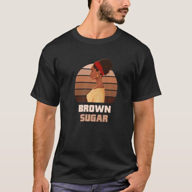 Brown Sugar 100 Phänomenal Melanin Black Queen Mag T-Shirt (Vorderseite)