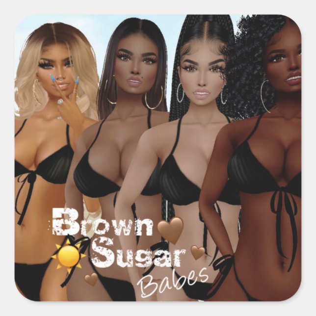 Brown Sugar Babes Stickers 5 (Vorderseite)