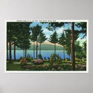 Brown Swan Park Blick auf den See Poster
