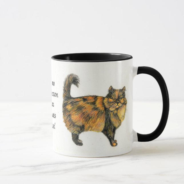 Brown Tabby Cat Ringer Tasse (Rechts)