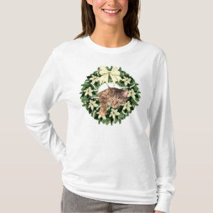 Brown tabby Christmas T-Shirt
